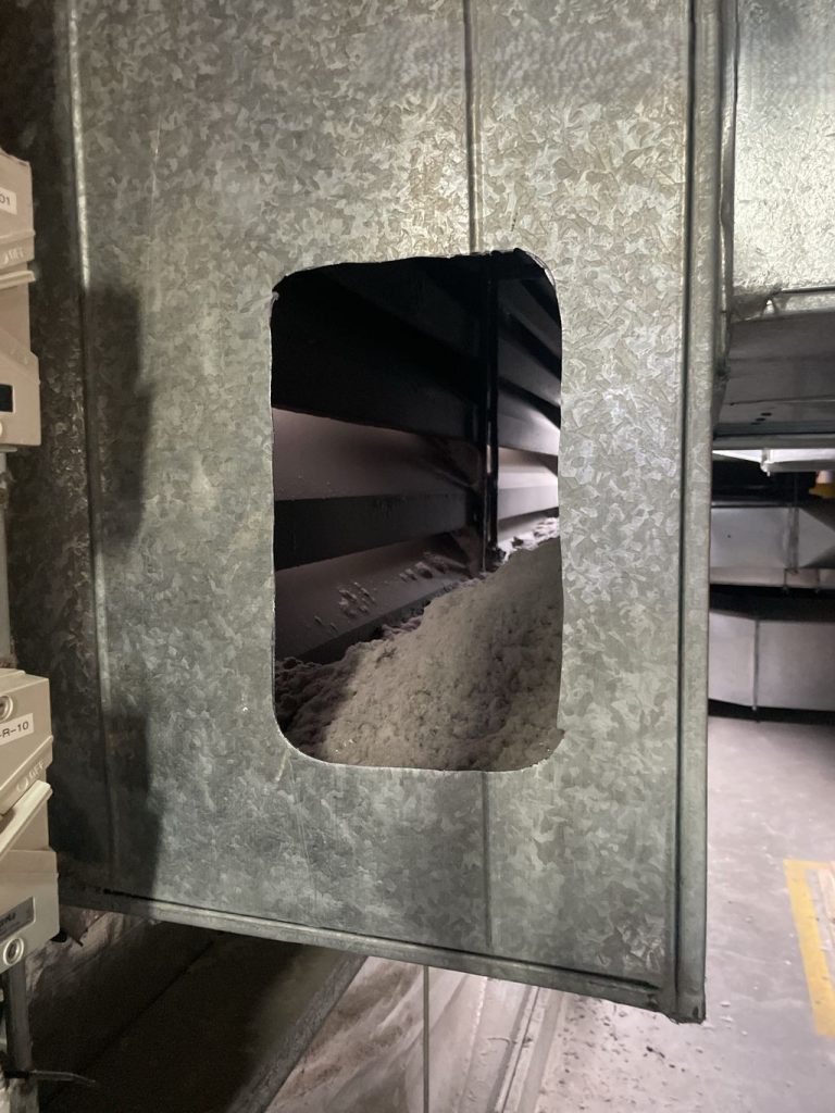 Laundry Exhaust Cleaning - Before