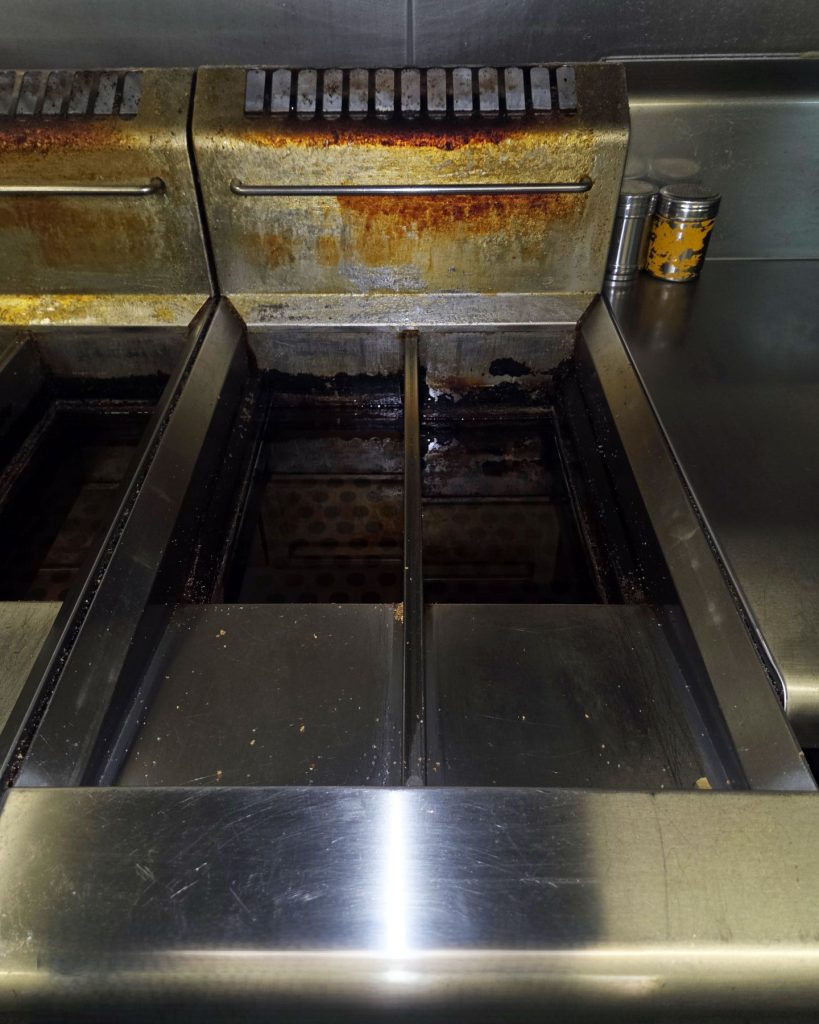 Commercial Fryer Cleaning - Before